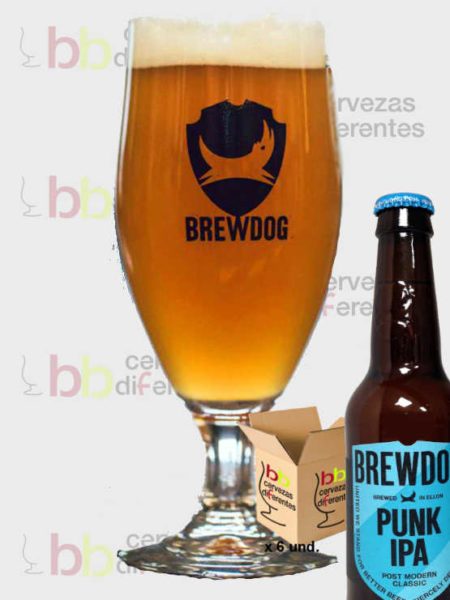 Brew Dog Pack 6 botellas 33 cl y copa 12 pinta - Cervezas Diferentes