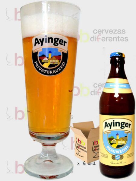 Ayinger Pack 6 botellas 50 cl y 1 copa - Cervezas Diferentes