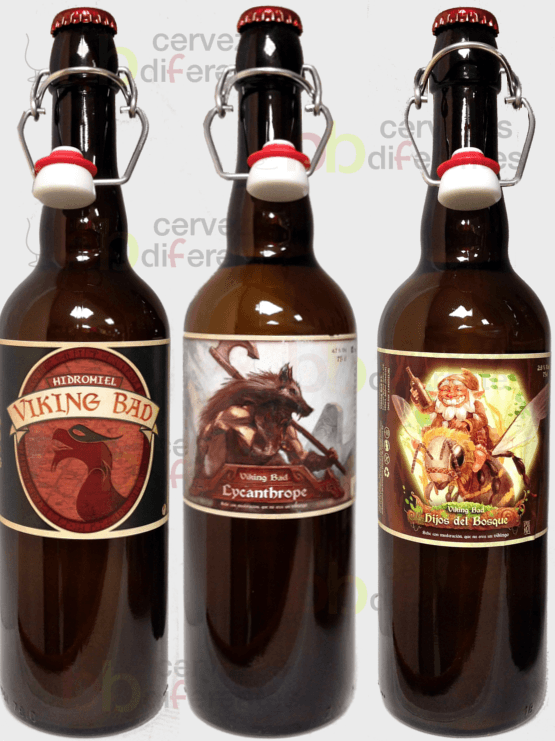 Viking Bad Hidromiel Lote pack mixto 3 botellas 75 cl - Cervezas Diferentes